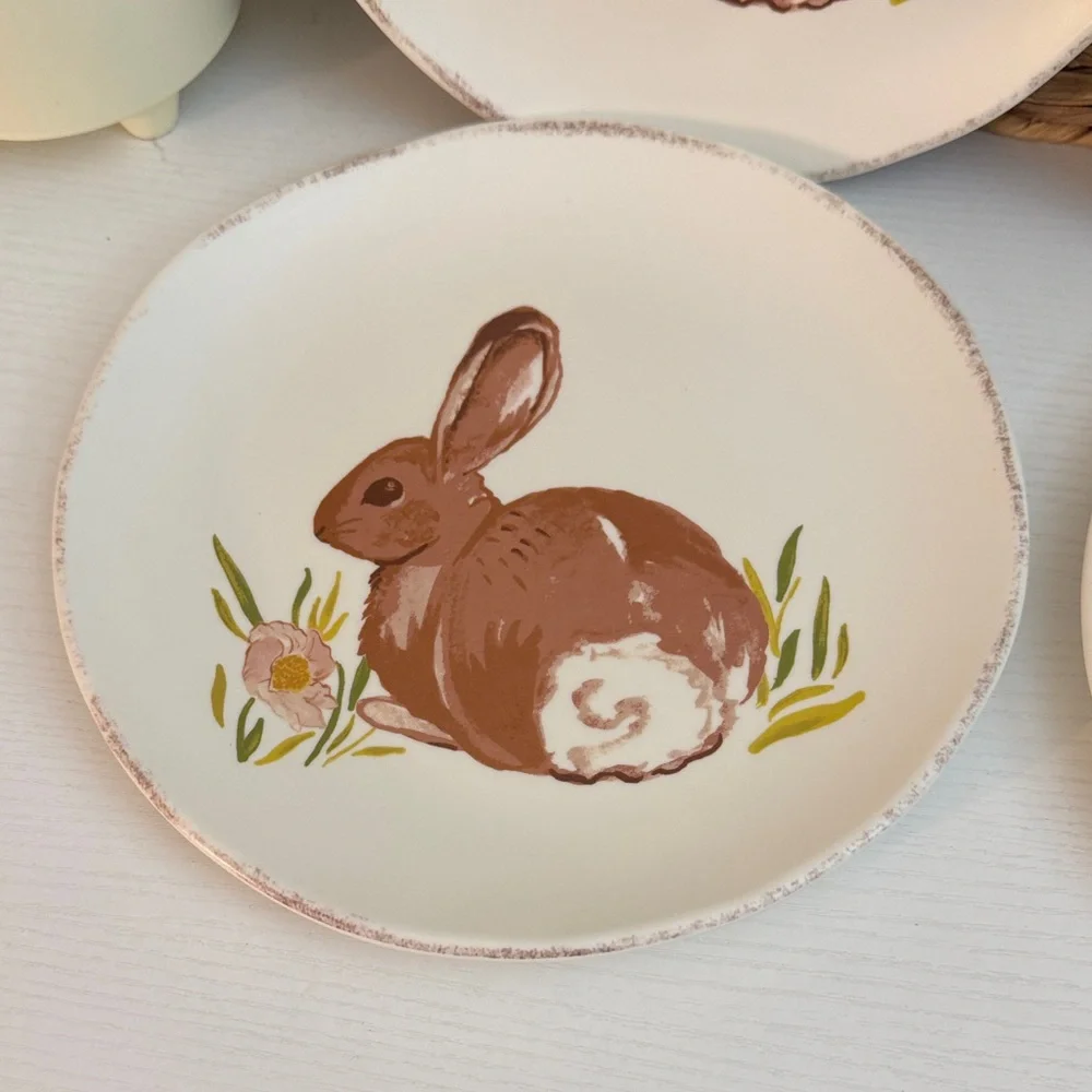 Charming Rabbit Design Plates - Picture 7 of 9